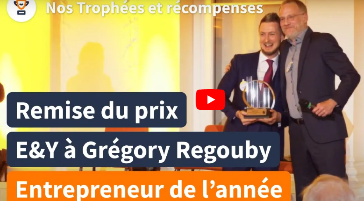 Concours E&Y _ Grégory Regouby reçoit le prix d'Entrepreneur de l'Année - Start-Up