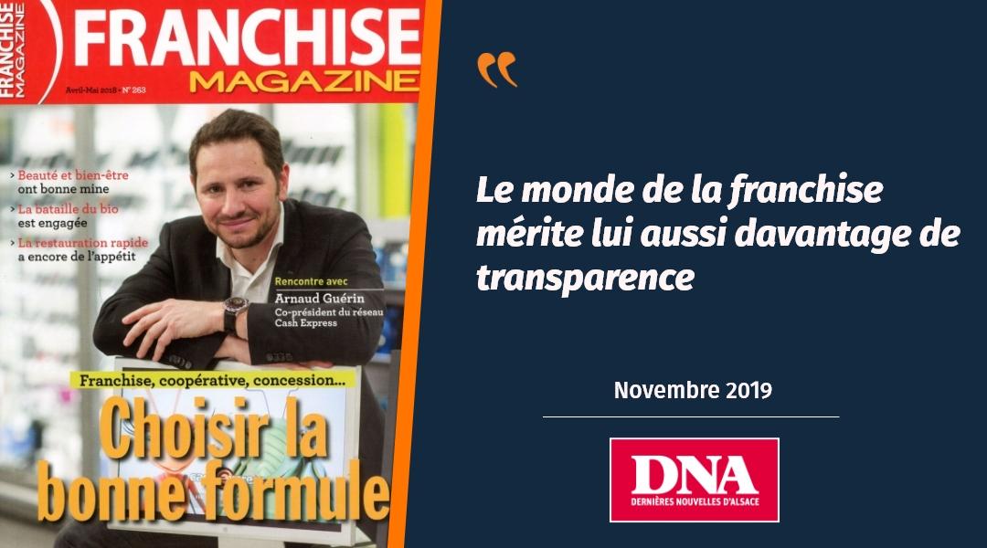 Les DNA parlent du rachat de Franchise Magazine par Plus que pro